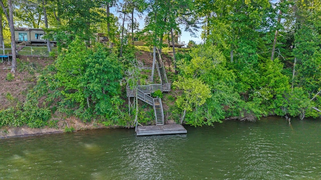 1336 Whites Creek Rd, Spring City, TN 37381 - dock featuring stairway and a water view