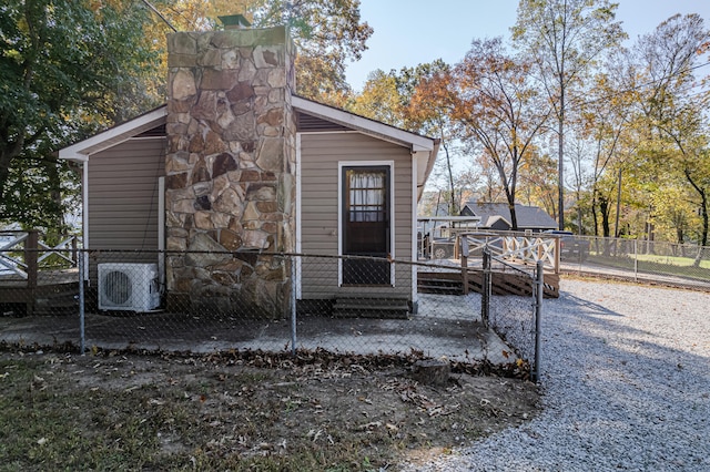 view of outdoor structure with ac unit