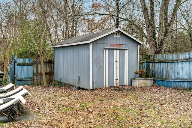 view of outdoor structure