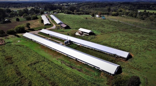 bird's eye view featuring a rural view