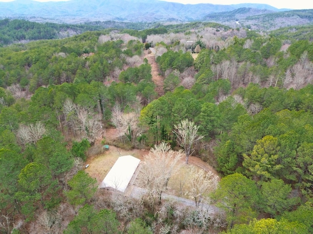 364 Cherokee Trl, Copperhill, TN 37317 - aerial view featuring a view of trees and a mountain view