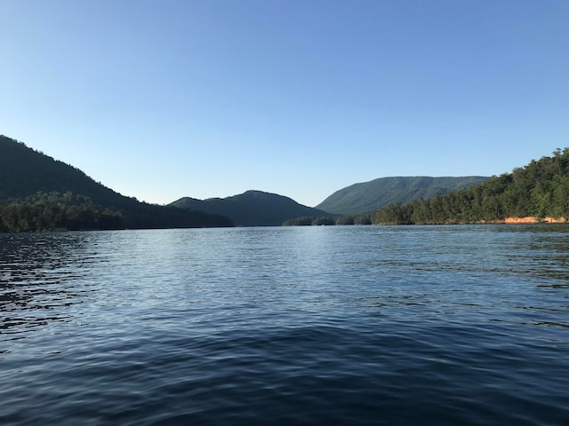 property view of water with a mountain view