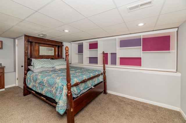 bedroom featuring carpet floors