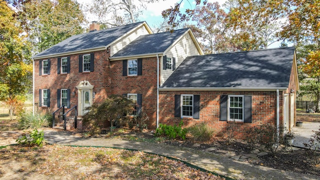 view of colonial inspired home