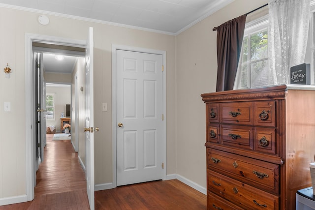 352 W Rhea Ave, Spring City, TN 37381 - bedroom featuring dark wood-style floors, multiple windows, and crown molding