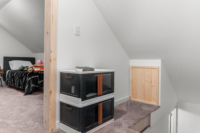 352 W Rhea Ave, Spring City, TN 37381 - carpeted bedroom featuring vaulted ceiling