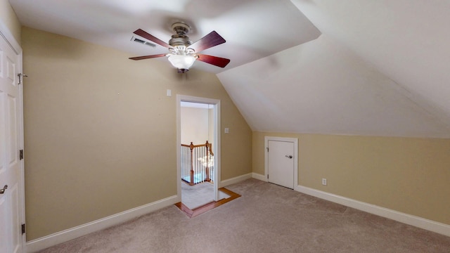 117 Windswept Dr NE, Cleveland, TN 37312 - bonus room featuring light carpet, a ceiling fan, and lofted ceiling