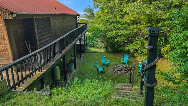 151 Townview Dr, Tellico Plains, TN 37385 - view of yard featuring stairway and cooling unit