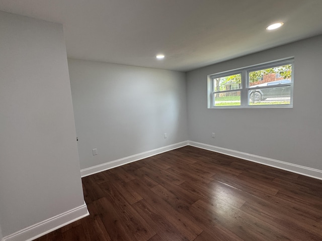 1956 Sun Hill Rd SW, Cleveland, TN 37311 - empty room with dark wood-type flooring and recessed lighting