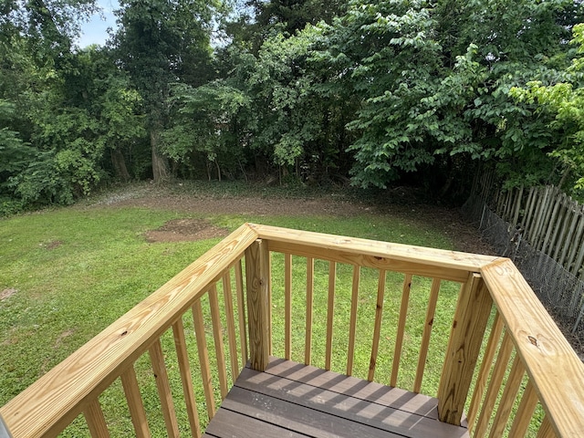 1956 Sun Hill Rd SW, Cleveland, TN 37311 - wooden deck featuring a fenced backyard
