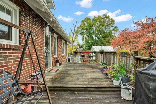 431 Highland Ave NW, Cleveland, TN 37311 - deck featuring outdoor dining space