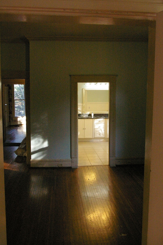 empty room featuring light wood-style floors