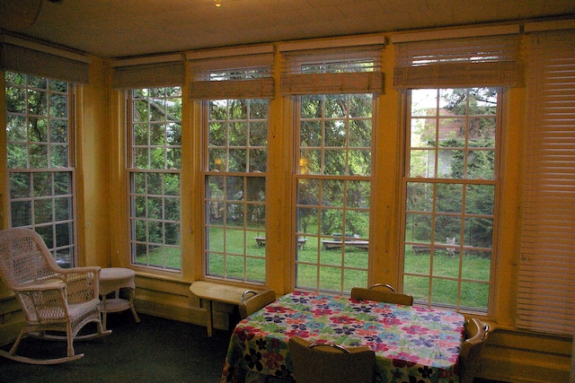 view of sunroom / solarium