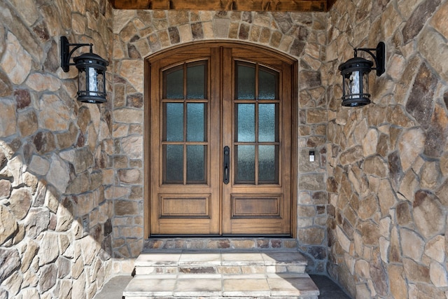 view of exterior entry