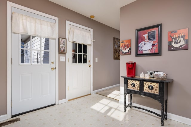 view of entrance foyer