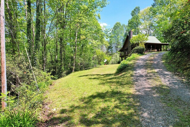 view of road featuring driveway