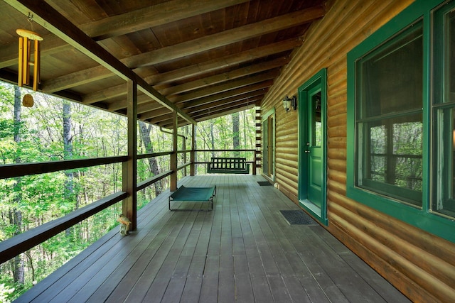 view of deck