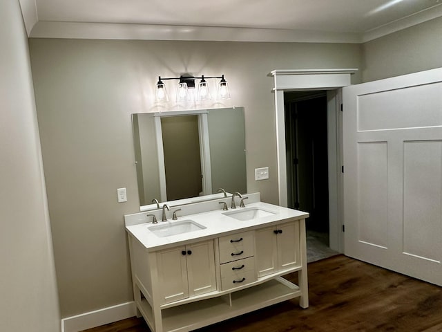 110 Dakota Dr NE, Cleveland, TN 37323 - bathroom featuring wood finished floors and double vanity