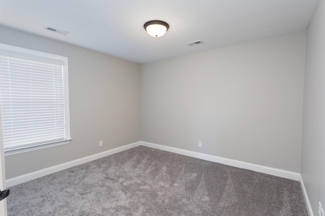 spare room featuring carpet flooring