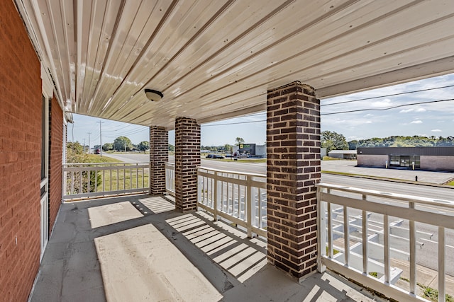 view of patio featuring covered porch