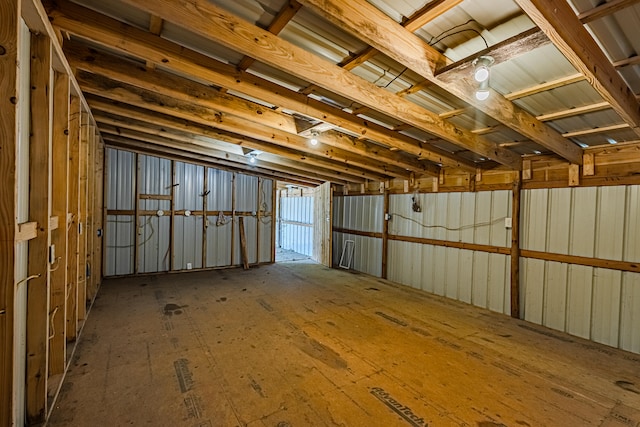 view of basement