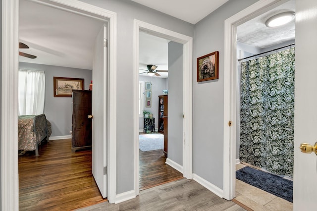 315 Gilliland Rd SE, Cleveland, TN 37311 - hall featuring wood finished floors and plenty of natural light