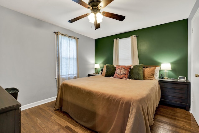 315 Gilliland Rd SE, Cleveland, TN 37311 - bedroom with wood finished floors and a ceiling fan