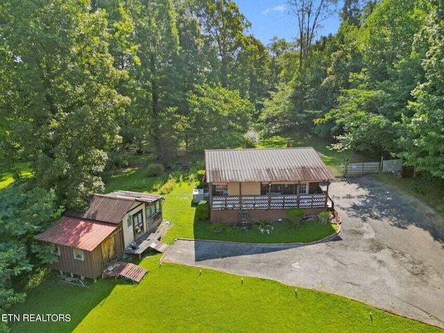 birds eye view of property