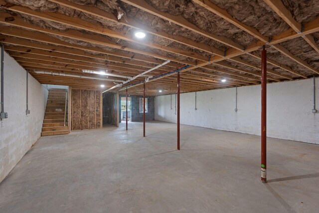 2517 No Pone Rd NW, Georgetown, TN 37336 - basement featuring stairway