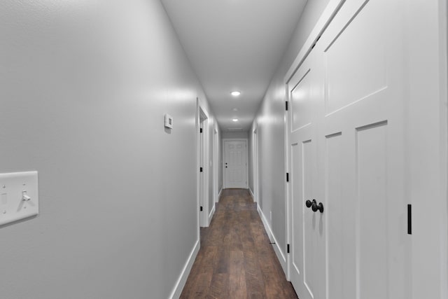 2517 No Pone Rd NW, Georgetown, TN 37336 - corridor with recessed lighting and dark wood-style flooring