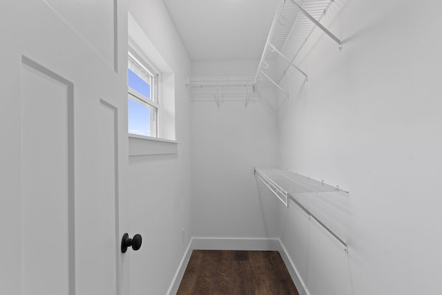 2517 No Pone Rd NW, Georgetown, TN 37336 - walk in closet featuring dark wood-type flooring