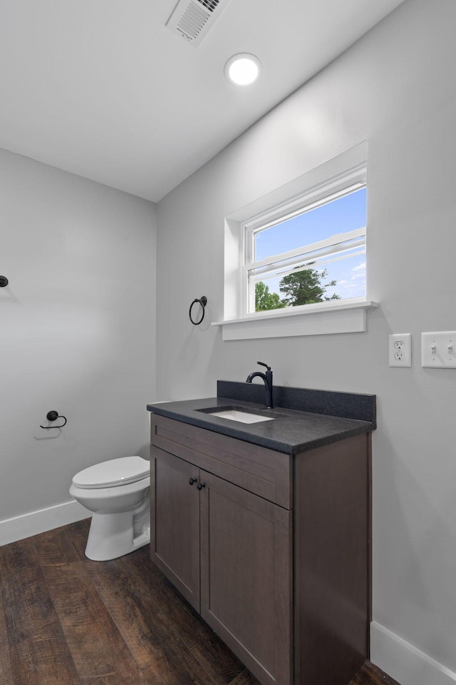 2517 No Pone Rd NW, Georgetown, TN 37336 - half bathroom with vanity and wood finished floors