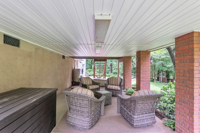 1028 Ivy Manor Ct, Hixson, TN 37343 - view of patio / terrace with an outdoor living space