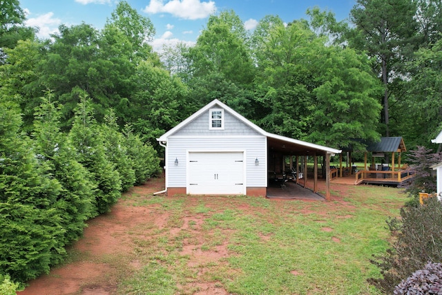 1010 Bradford Pl, Cohutta, GA 30710 - garage with a detached garage