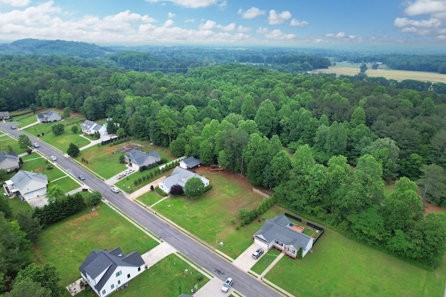 1010 Bradford Pl, Cohutta, GA 30710 - aerial view of property and surrounding area with a heavily wooded area and nearby suburban area