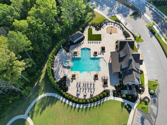 birds eye view of property