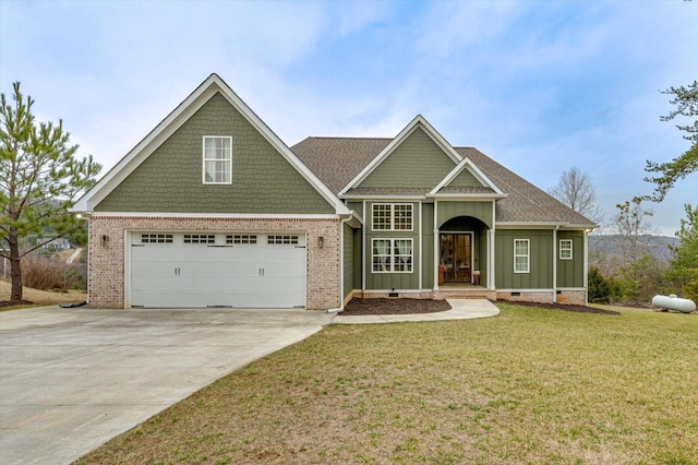 view of front of home with a front yard