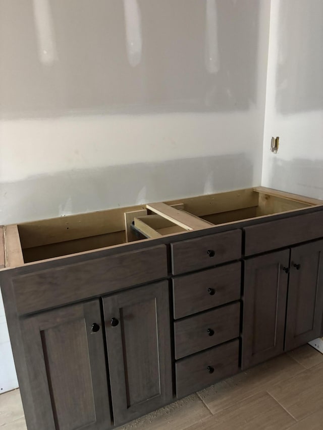 bathroom featuring wood finished floors