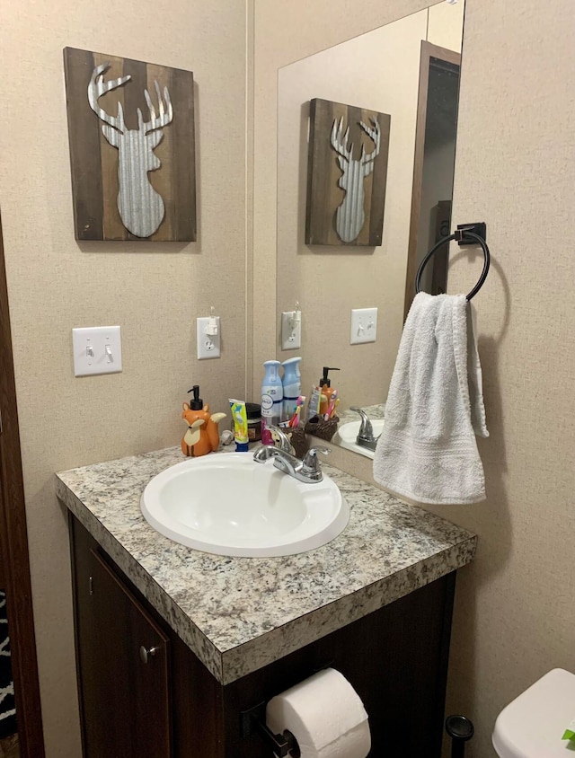 bathroom featuring vanity