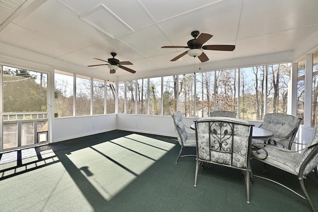 view of sunroom / solarium