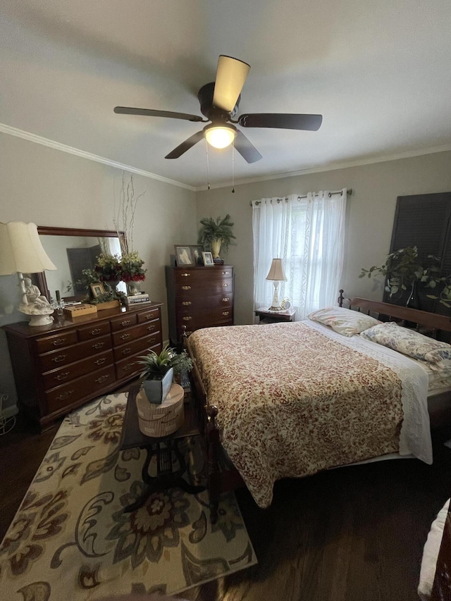 4010 Elm Ln NE, Cleveland, TN 37312 - bedroom featuring wood finished floors, ceiling fan, and ornamental molding