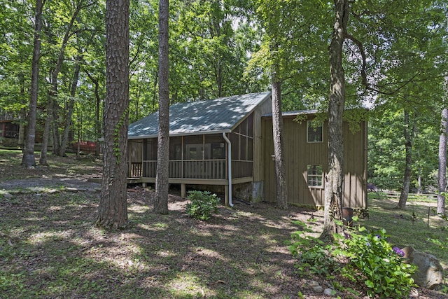 34 Miller Cove Cir, Signal Mountain, TN 37377 - view of outbuilding with a sunroom