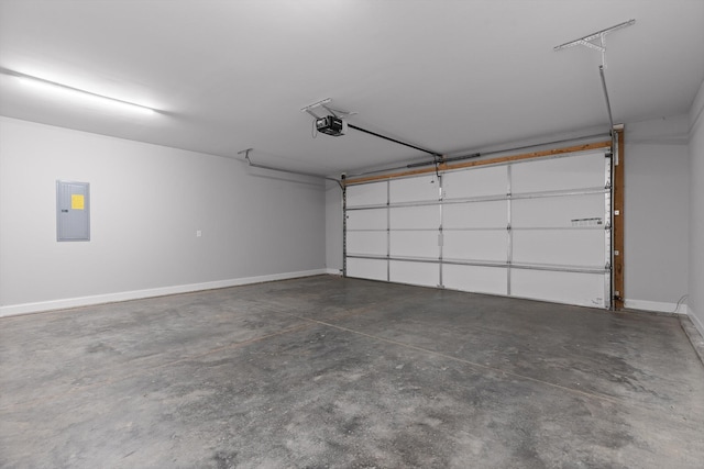 9614 Mulberry Gap Way, Ooltewah, TN 37363 - garage featuring a garage door opener and electric panel