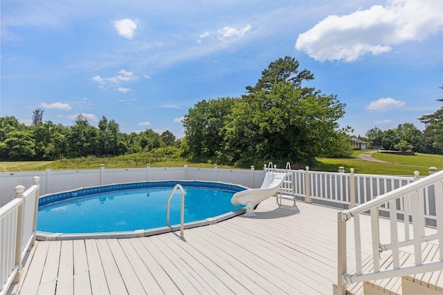 373 Kile Ln SW, Cleveland, TN 37311 - view of pool with a deck and a water slide