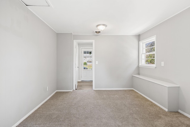 1704 Georgetown Rd NW, Cleveland, TN 37311 - carpeted spare room featuring baseboards, visible vents, and crown molding