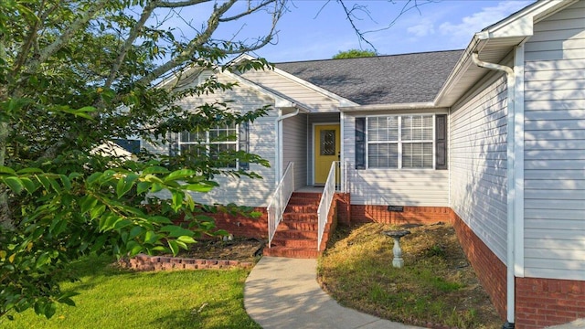 242 Mulberry Ln NE, Cleveland, TN 37312 - entrance to property with crawl space and roof with shingles