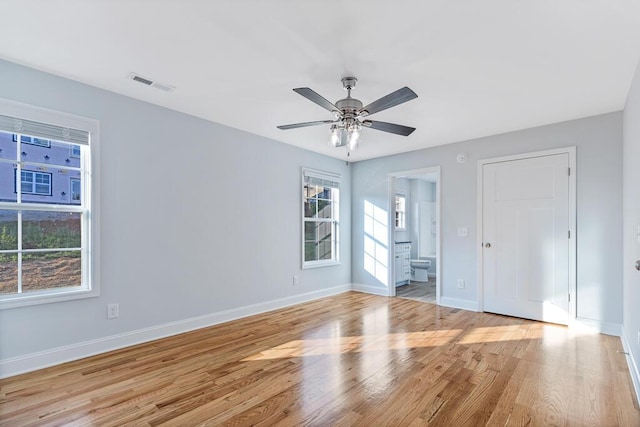 605 Westover Dr SW, Cleveland, TN 37311 - empty room featuring light wood-type flooring and ceiling fan