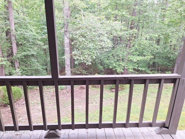 125 Hiwassee Cir, Reliance, TN 37369 - wooden terrace with a view of trees