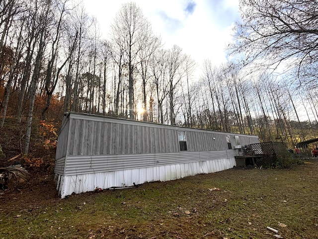 exterior space featuring a deck