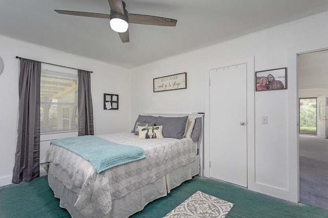 229 Plerce Hill St, Spring City, TN 37381 - bedroom with carpet and a ceiling fan